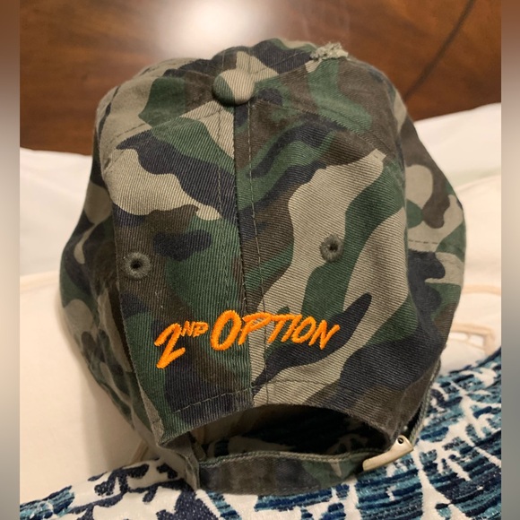 Knethos Vintage Option 2 Adjustable Camo Distressed Cap PreOwned One Size - Picture 2 of 8
